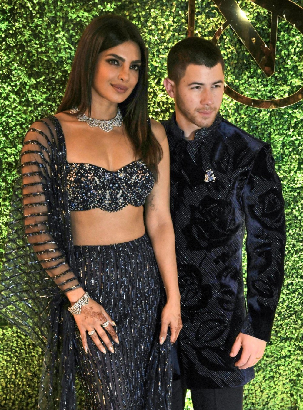 Mumbai: American singer-songwriter and actor Nick Jonas and Actress Priyanka Chopra attend the Sangeet Ceremony of Siddharth Chopra & Neelam Upadhyaya in Mumbai on Thursday, February 06, 2025. (Photo: IANS)